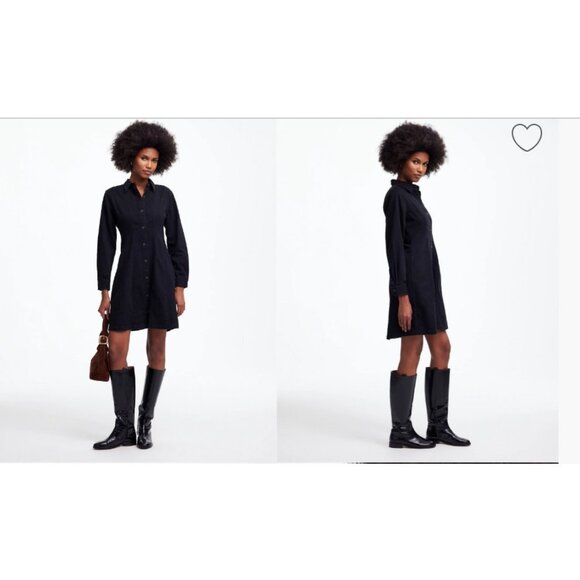 Madewell Dresses & Skirts - Madewell $128 Denim Seamed Mini Dress in Washed Black Size 00 NT920